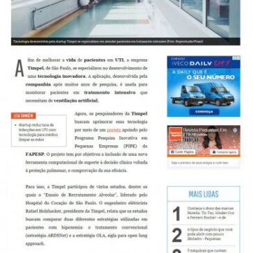 Startup cria tecnologia que evita inflamações em pacientes na UTI – Pequenas Empresas Grandes Negócios