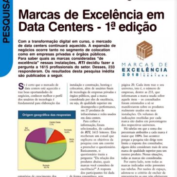 Marcas de Excelência em Data Centers – 1ª edição – RTI