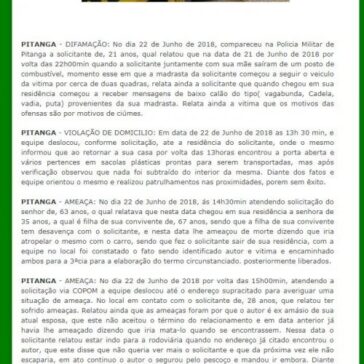 Ocorrências policiais em Pitanga, Palmital e Santa Maria do Oeste – Blog do Elói