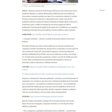 Saiba que profissionais a Alemanha está buscando no exterior – O Globo (On-line)