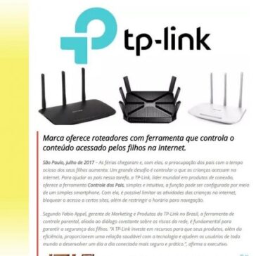 TP-Link ajuda pais a controlarem atividades dos filhos na internet durante as férias escolares – MTI Tecnologia