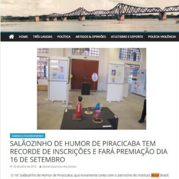 SALÃOZINHO DE HUMOR DE PIRACICABA TEM RECORDE DE INSCRIÇÕES E FARÁ PREMIAÇÃO DIA 16 DE SETEMBRO – Jornal Dia Dia