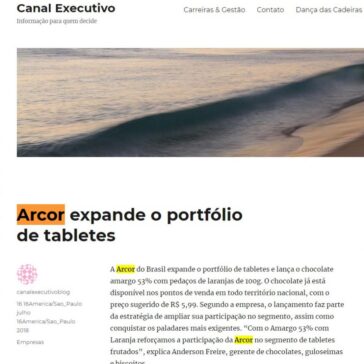 Arcor expande o portfólio de tabletes – Canal Executivo Blog