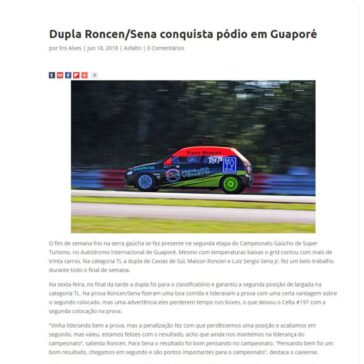 Dupla Roncen/Sena conquista pódio em Guaporé – Revista Podium