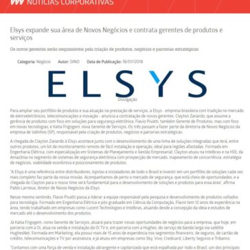 Elsys expande sua área de Novos Negócios e contrata gerentes de produtos e serviços – Mundo do Marketing