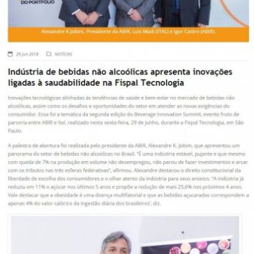 Indústria de bebidas não alcoólicas apresenta inovações ligadas à saudabilidade na Fispal Tecnologia – ABIR