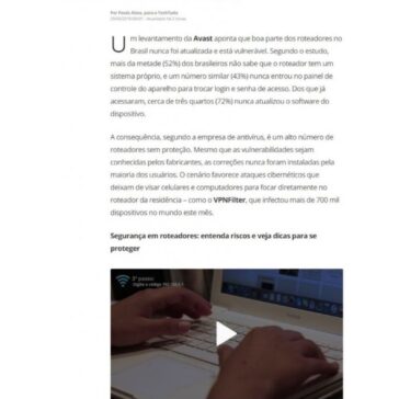 Brasileiros estão vulneráveis em segurança de roteadores, diz pesquisa – Tech tudo