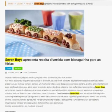 Seven Boys apresenta receita divertida com bisnaguinha para as férias – Agito SP