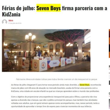 Férias de Julho: Seven Boys firma parceria com a KidZania – Revista Live Marketing
