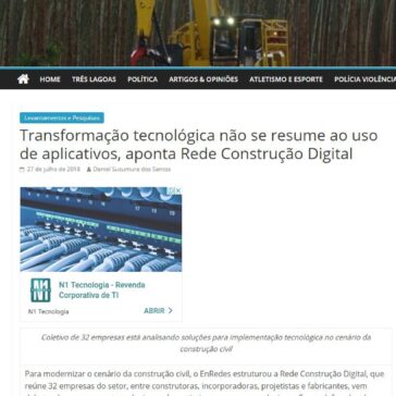 Transformação tecnológica não se resume ao uso de aplicativos, aponta Rede Construção Digital – Jornal Dia Dia