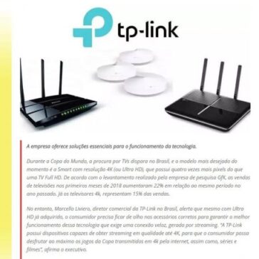 TP-Link dá dicas sobre a melhor forma de assistir à Copa do Mundo em 4K – MTI Tecnologia