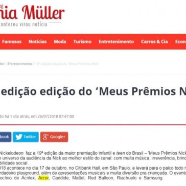 19ª edição edição do “Meus Prêmios Nick ” – Blog Tânia Müller