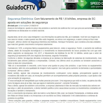 Com faturamento de R$ 1,6 bilhões, empresa de SC aposta em soluções de segurança – Guia do CFTV