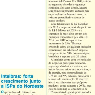 Intelbras: forte crescimento junto de ISPs do Nordeste – RTI
