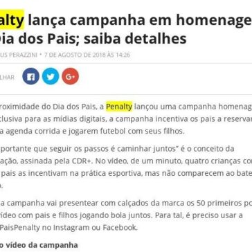 Penalty lança campanha em homenagem ao Dia dos Pais; saiba detalhes – LanceNet