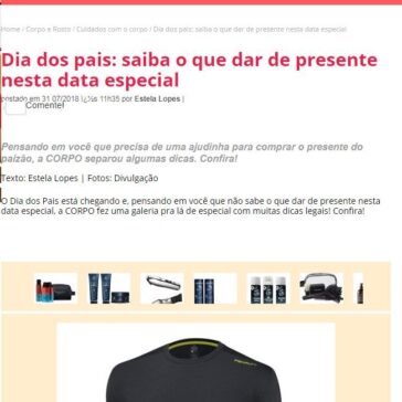 Dia dos pais: saiba o que dar de presente nesta data especial – Corpo a Corpo (On-line)