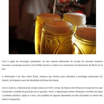 Fábrica de cerveja fatura R$ 33 milhões a mais por ano com tecnologia sustentável – Blog do Joabson Silva