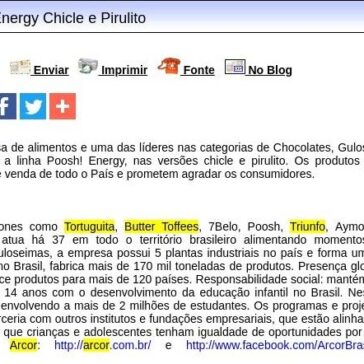 Arcor lança Poosh Energy Chicle e Pirulito – Difundir