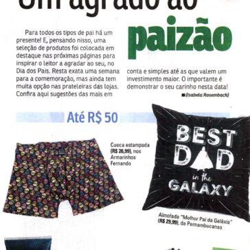 Um agrado ao paizão – Agora São Paulo