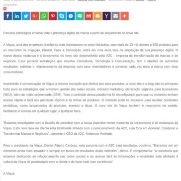 A2C e Víqua conectam-se em nova fase – SEGS