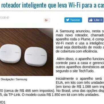 Samsung lança roteador inteligente que leva Wi-Fi para a casa toda – Portal MF