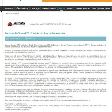Convenção Secovi 2018 está com inscrições abertas – Maxpress Net