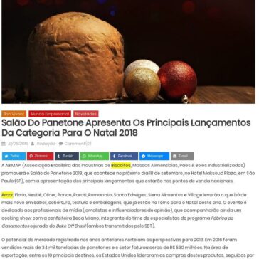 Salão do Panetone apresenta os principais lançamentos da categoria para o Natal 2018 – Believe News – Believe News