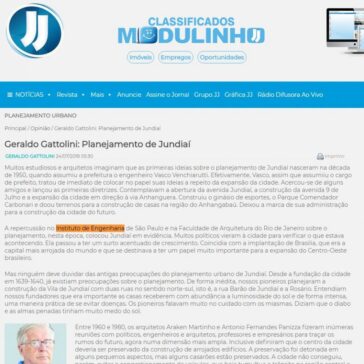 Geraldo Gattolini: Planejamento de Jundiaí – Jornal de Jundiai