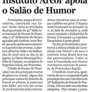 Instituto Arcor apoia o Salão de Humor – A Tribuna Piracicabana