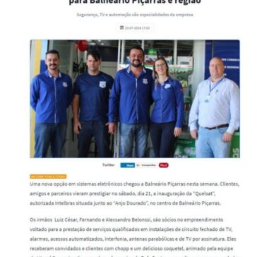 Nova loja Quelsat é opção em sistemas eletrônicos para Balneário Piçarras e região – Expresso das praias