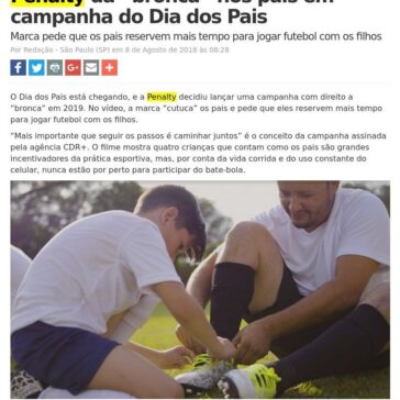 Penalty dá “bronca” nos pais em campanha do Dia dos Pais – Máquina do Esporte
