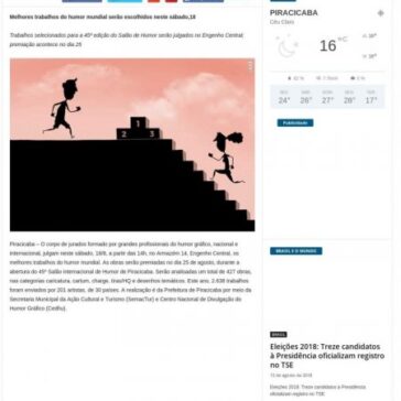 Melhores trabalhos do humor mundial serão escolhidos neste sábado,18 – O Rolo