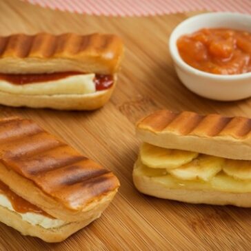 Panini de Banana e Queijo