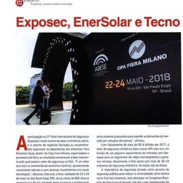 Exposec, EnerSolar e TecnoMultimídia InfoComm 2018 – Revista da Instalação