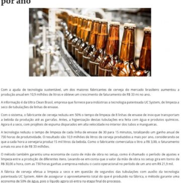Com tecnologia sustentável, fábrica de cerveja aumenta a produção e fatura R$ 33 mi a mais por ano – Guia GPHR