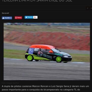 CGST: Roncen/Sena imbatíveis vencem a terceira etapa em Santa Cruz do Sul – Felipe Augusto