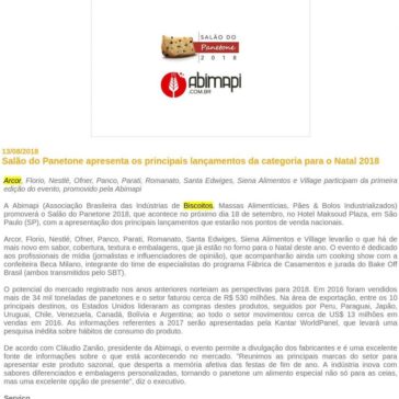 Salão do Panetone apresenta os principais lançamentos da categoria para o Natal 2018 – Feiras do Brasil