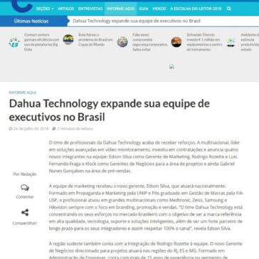 Dahua Technology expande sua equipe de executivos no Brasil – InforChannel