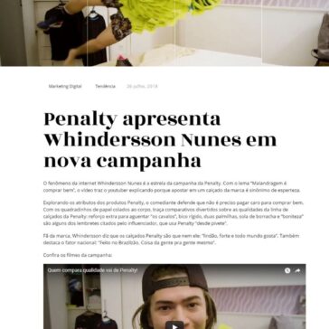 Penalty apresenta Whindersson Nunes em nova campanha – Inteligemcia