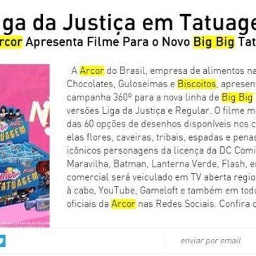 Liga da Justiça em Tatuagem – Giro News