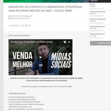 Marketing de Conteúdo e Webwriting: estratégias para escrever melhor na web – Sympla