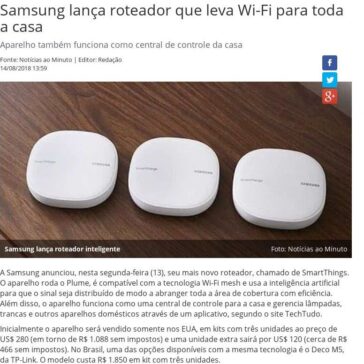 Samsung lança roteador que leva Wi-Fi para toda a casa – Piauí Hoje