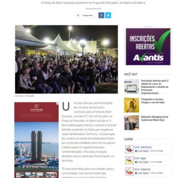 Festa do Bom Sucesso acontece neste final de semana – Click Camboriu