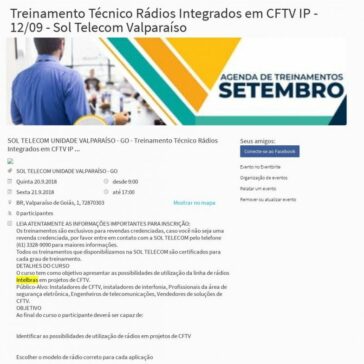 Treinamento Técnico Rádios Integrados em CFTV IP – 12/09 – Evento.br.com