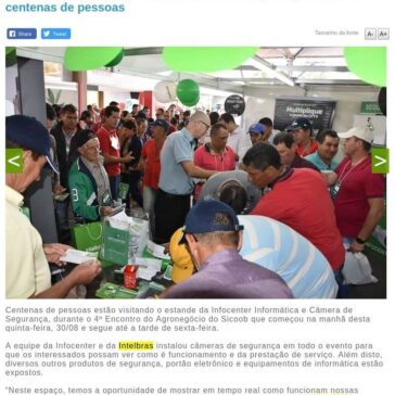 Infocenter expõe produtos no Encontro do Agronegócio e atrai centenas de pessoas – MANHUACU.COM