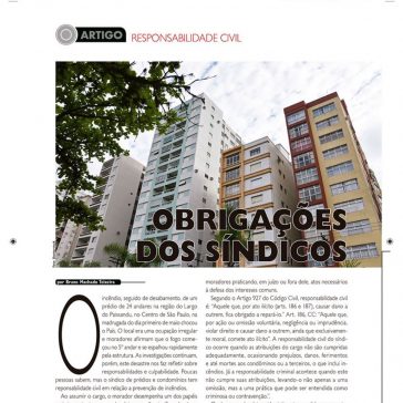 Obrigações dos síndicos – Revista Incêndio