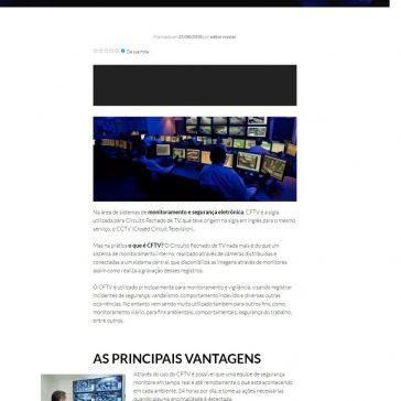 O QUE É CFTV – Acordo Coletivo