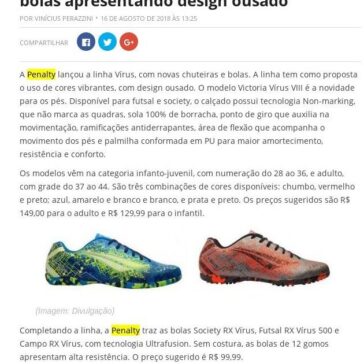Penalty divulga nova linha com chuteiras e bolas apresentando design ousado – LanceNet
