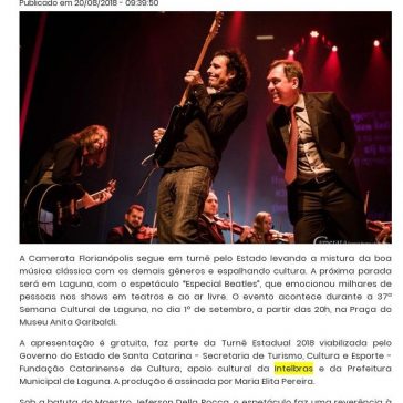 Camerata Florianópolis segue em turnê pelo Estado – A Voz da Comunidade