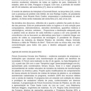 Interplast e EuroMold recebem visitantes de 23 estados e três países no primeiro dia – Blog do Plástico